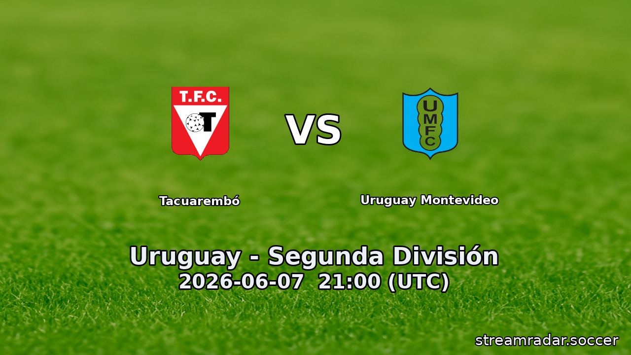 Tacuarembó vs Uruguay Montevideo