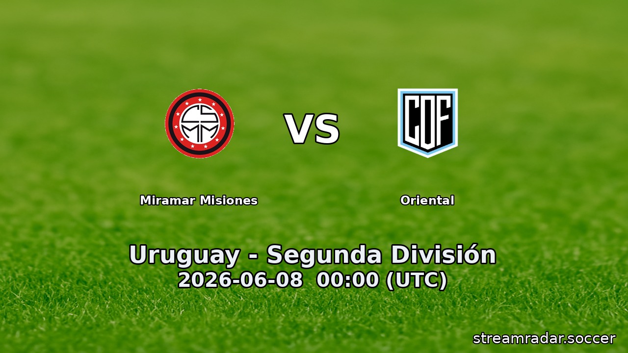 Miramar Misiones vs Oriental