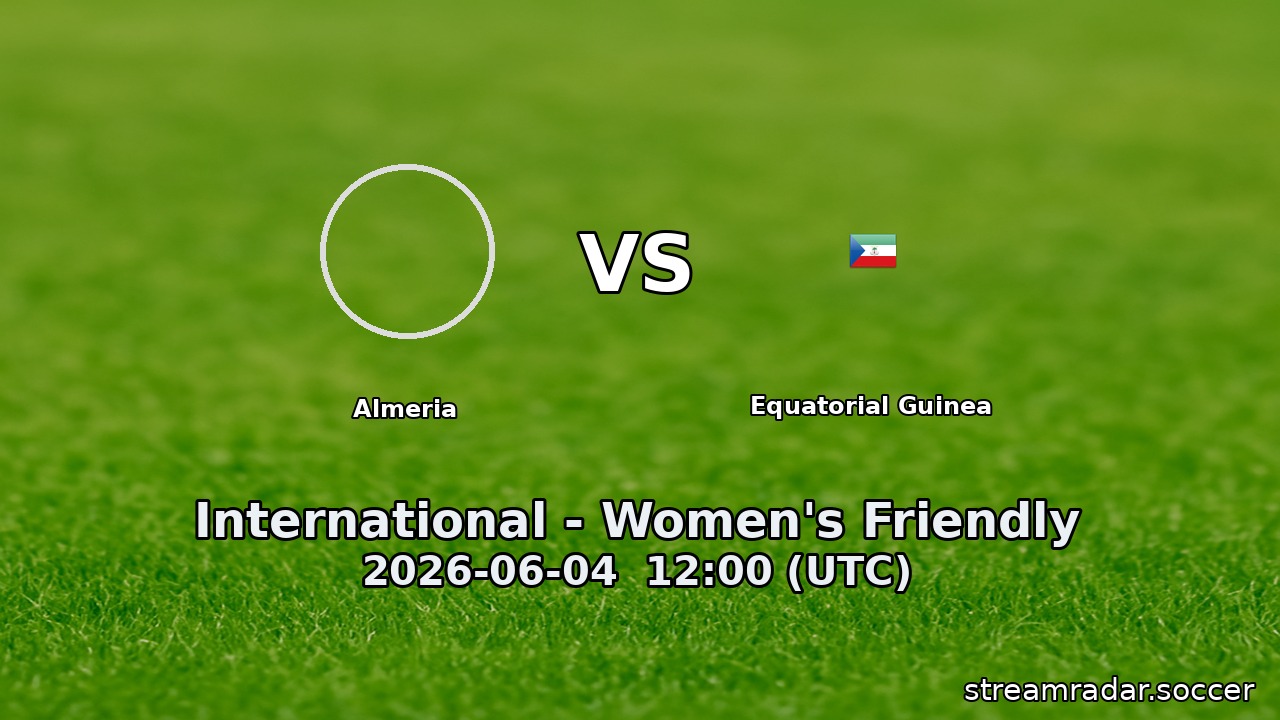 Almeria vs Equatorial Guinea
