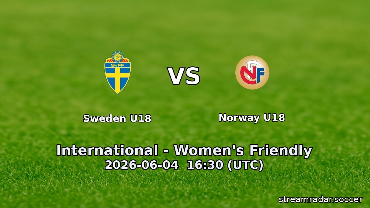 Sweden U18 vs Norway U18