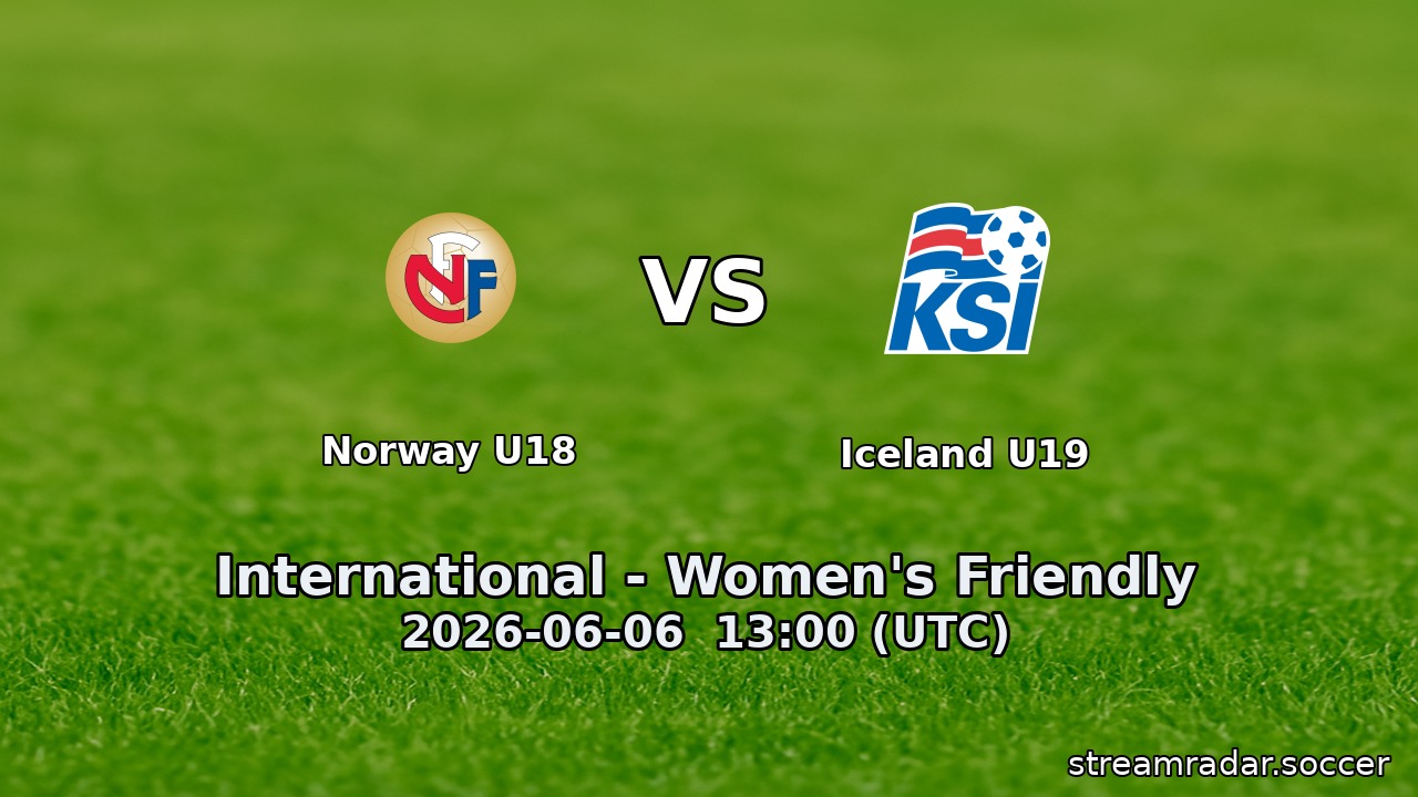 Norway U18 vs Iceland U19