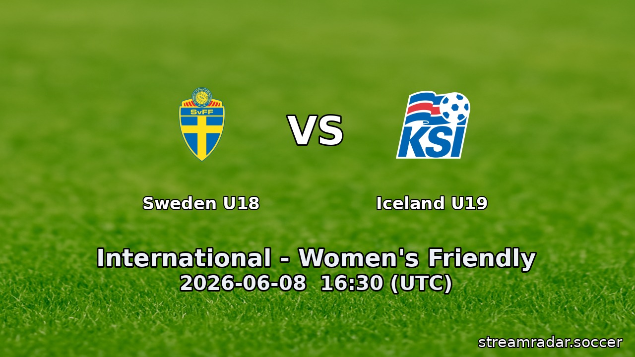 Sweden U18 vs Iceland U19