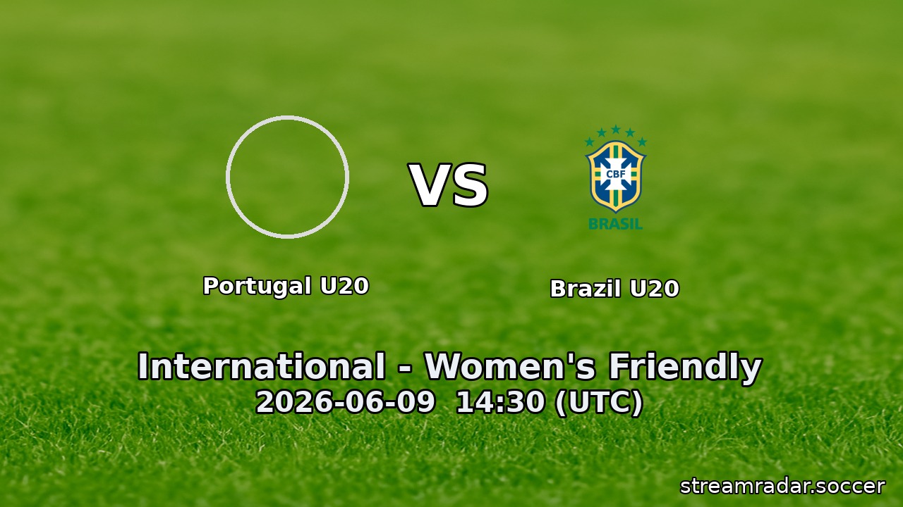 Portugal U20 vs Brazil U20
