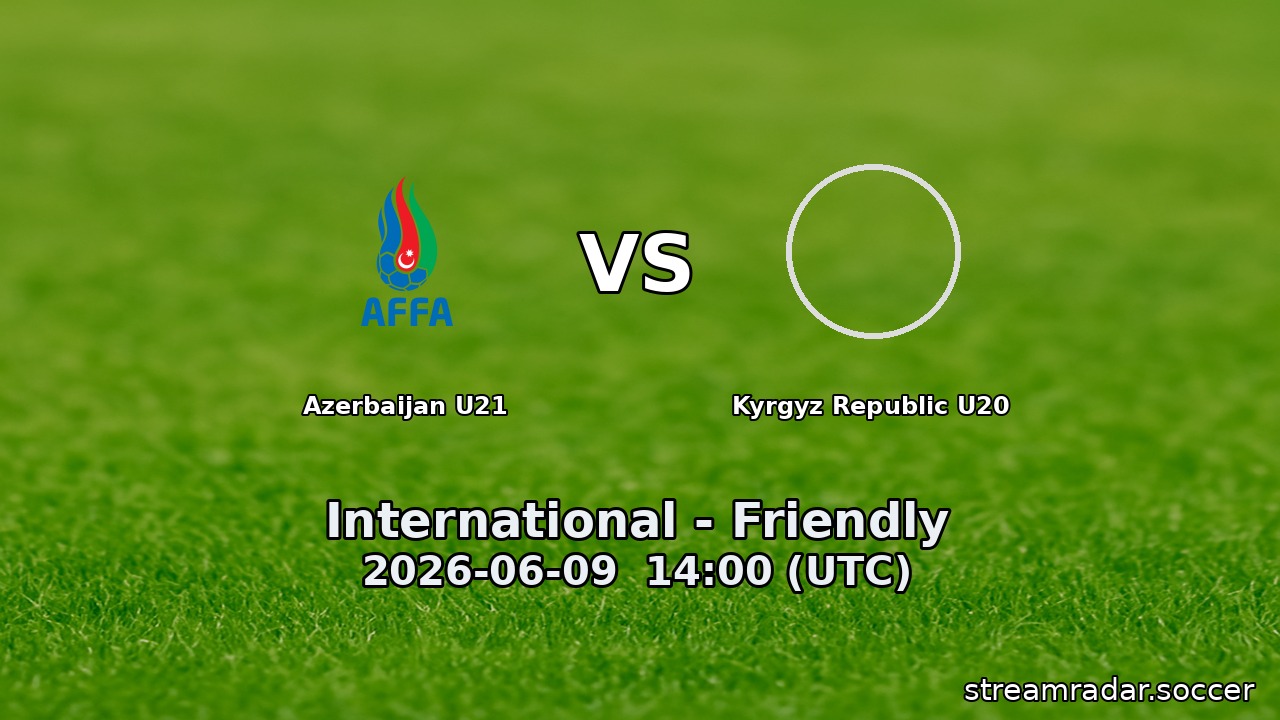 Azerbaijan U21 vs Kyrgyz Republic U20