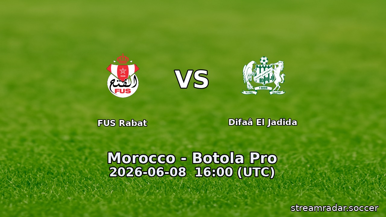 FUS Rabat vs Difaâ El Jadida