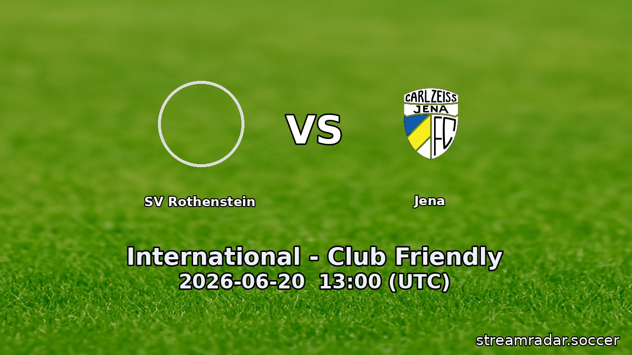 SV Rothenstein vs Jena