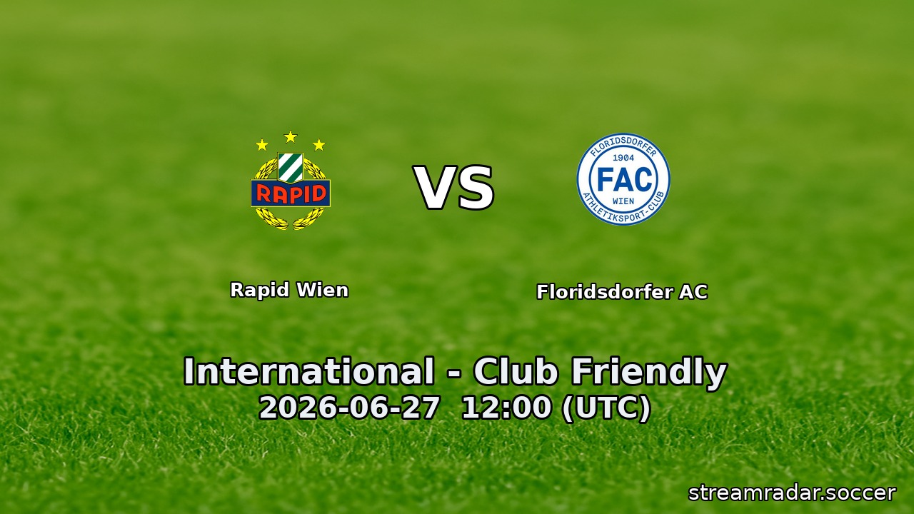 Rapid Wien vs Floridsdorfer AC