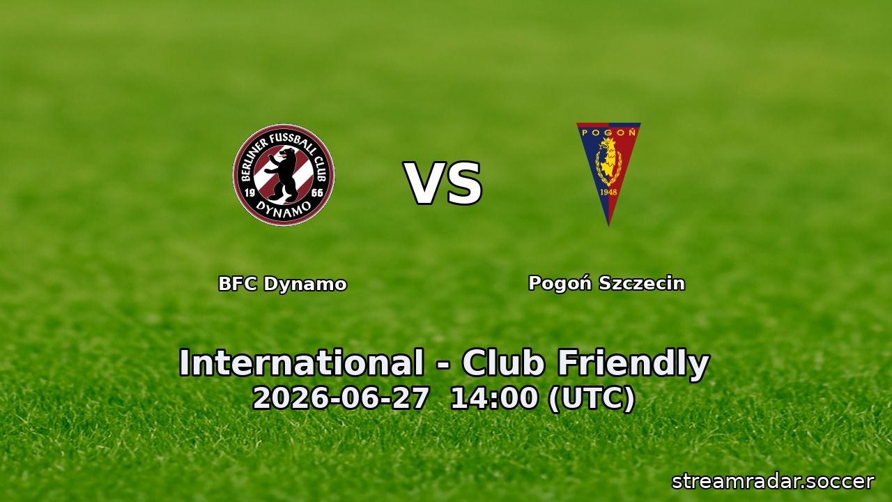 BFC Dynamo vs Pogoń Szczecin