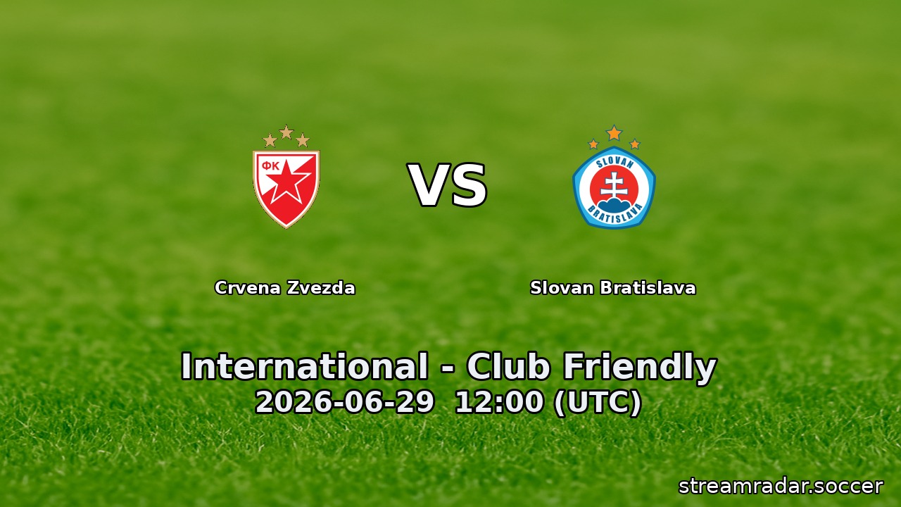 Crvena Zvezda vs Slovan Bratislava