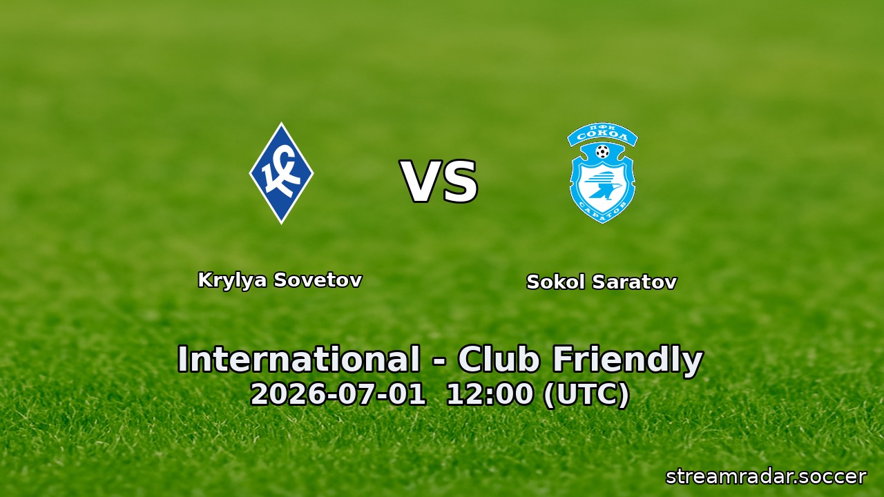 Krylya Sovetov vs Sokol Saratov