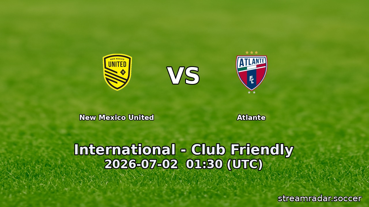 New Mexico United vs Atlante