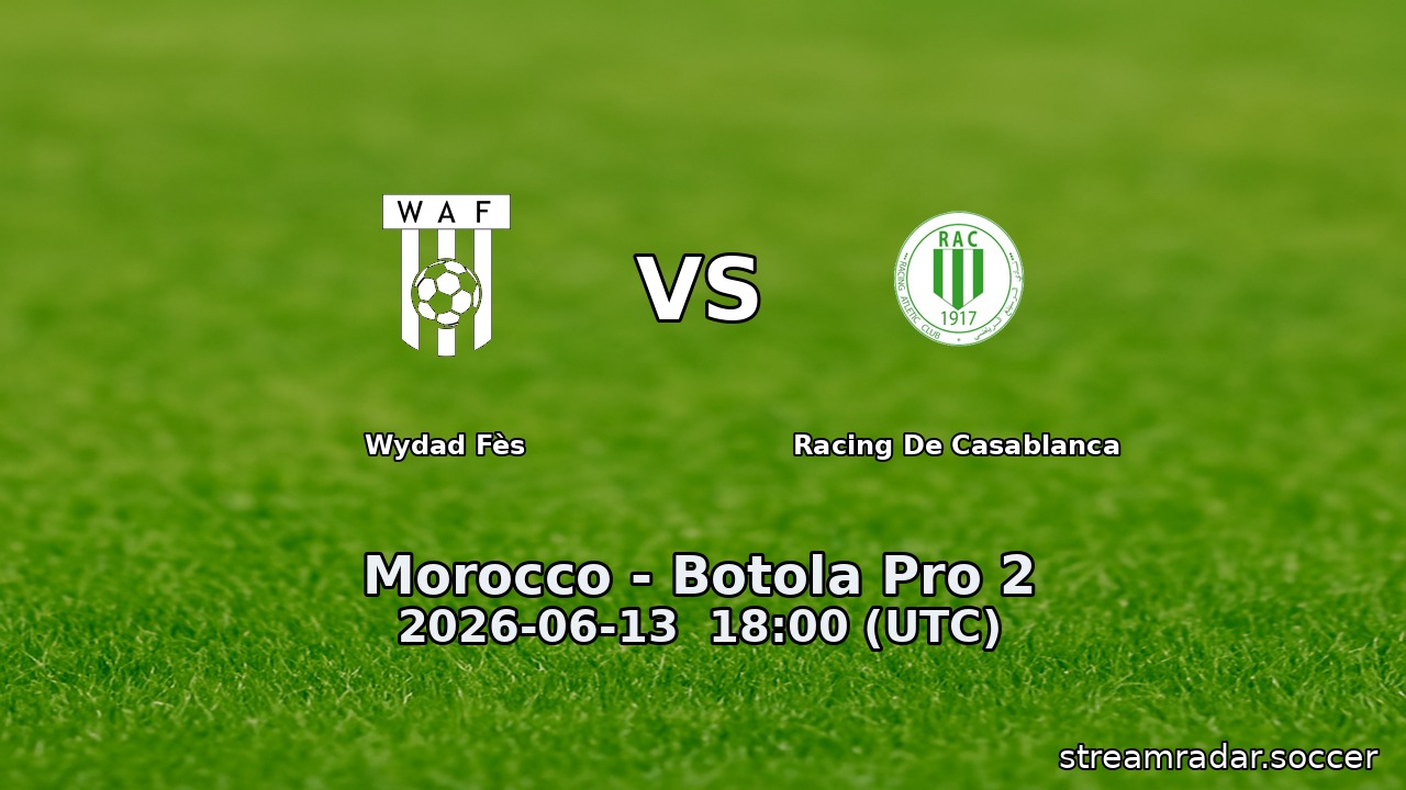Wydad Fès vs Racing De Casablanca