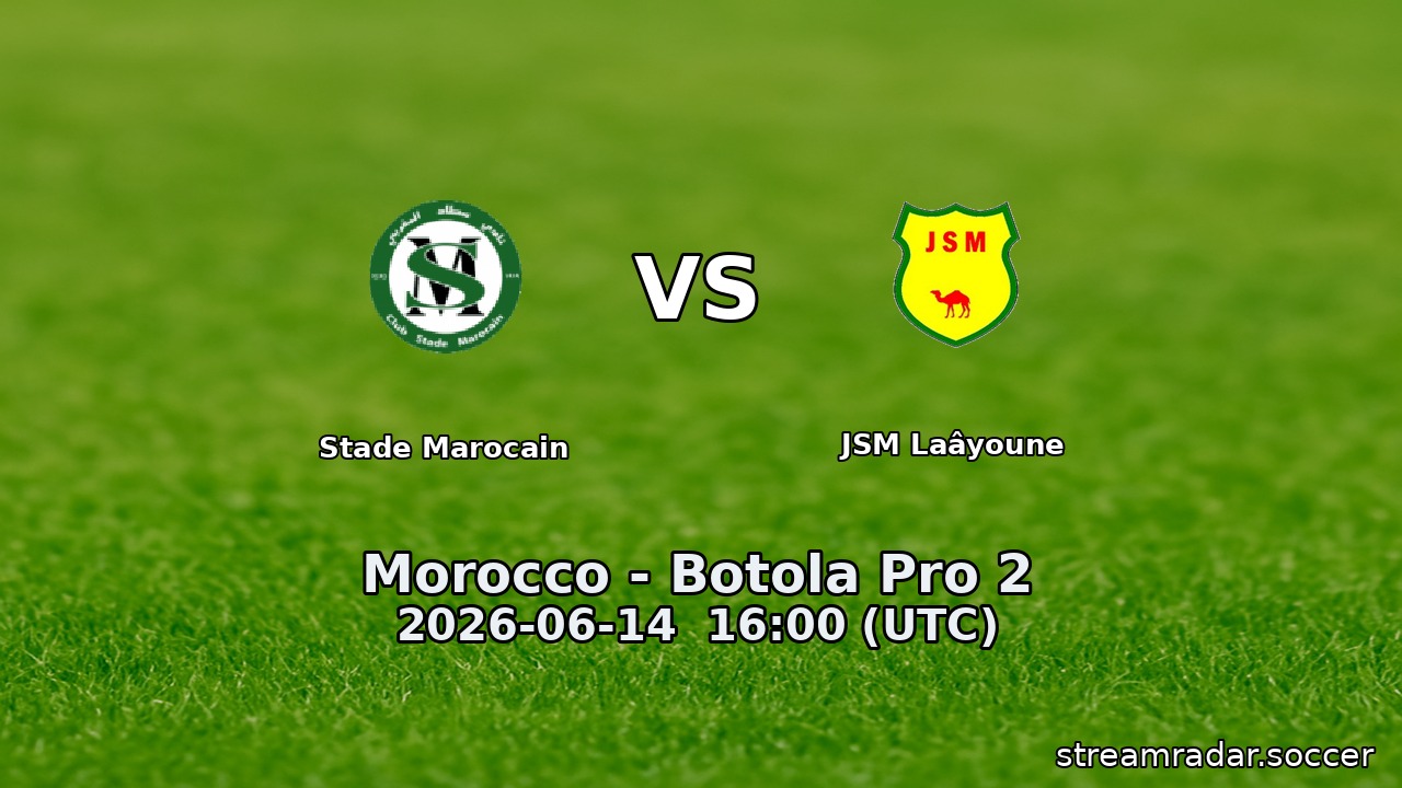 Stade Marocain vs JSM Laâyoune