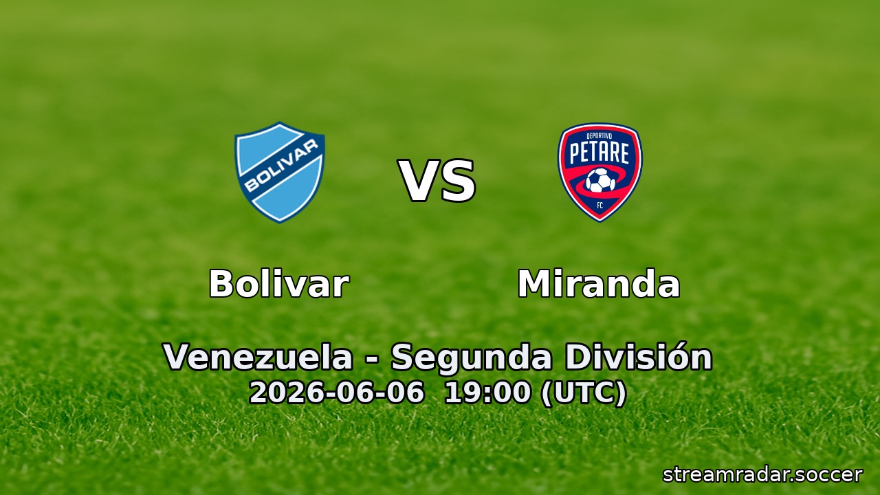 Bolivar vs Miranda