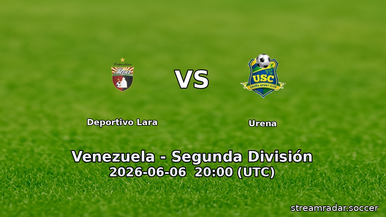 Deportivo Lara vs Urena