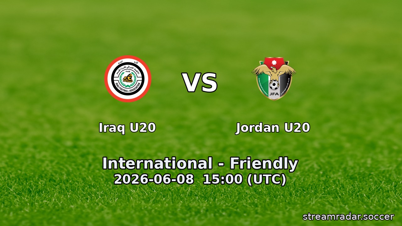 Iraq U20 vs Jordan U20