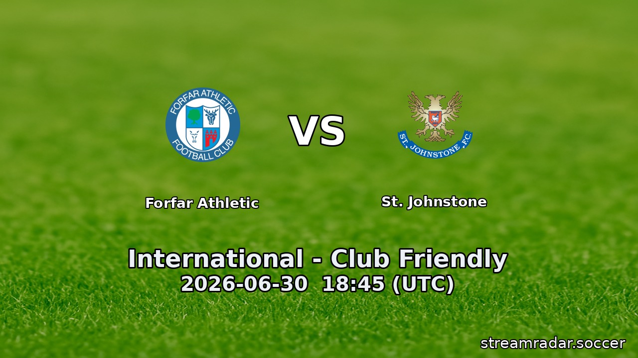 Forfar Athletic vs St. Johnstone