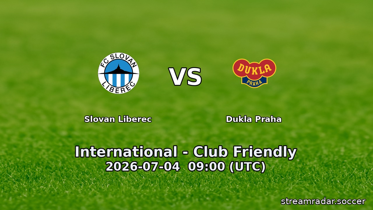 Slovan Liberec vs Dukla Praha