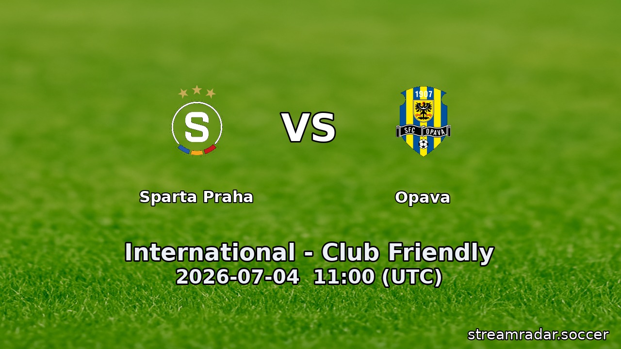 Sparta Praha vs Opava