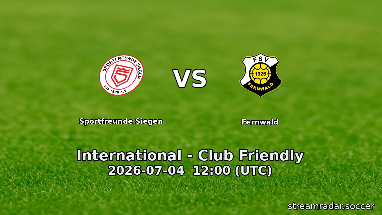 Sportfreunde Siegen vs Fernwald
