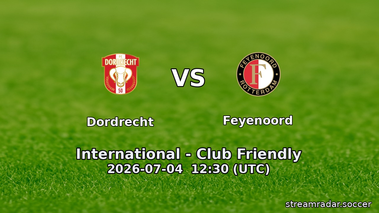 Dordrecht vs Feyenoord