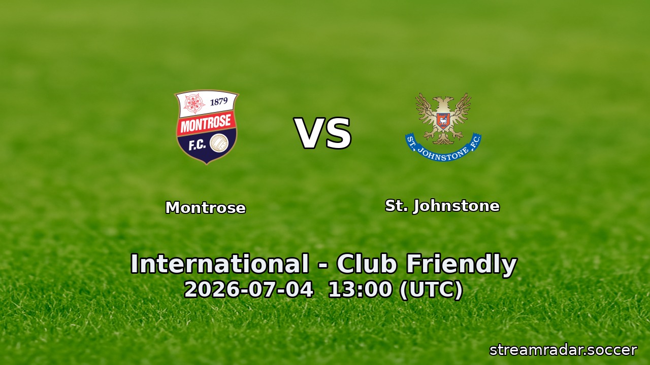 Montrose vs St. Johnstone