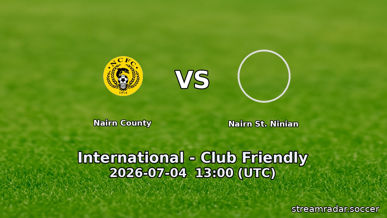 Nairn County vs Nairn St. Ninian