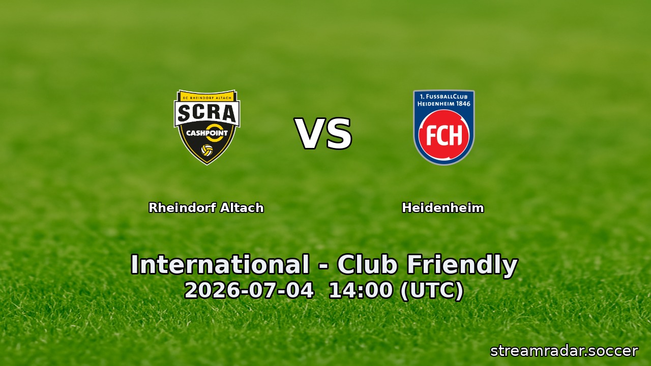 Rheindorf Altach vs Heidenheim