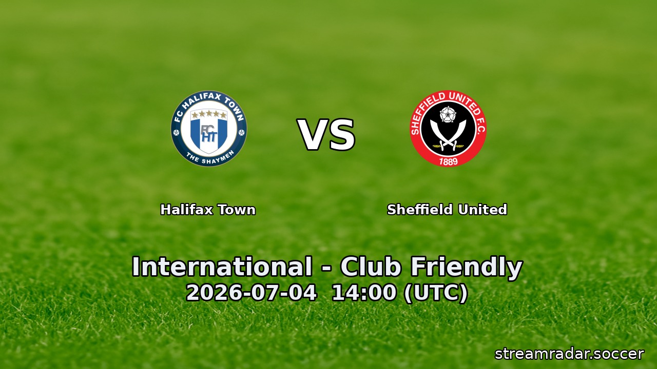 Halifax Town vs Sheffield United
