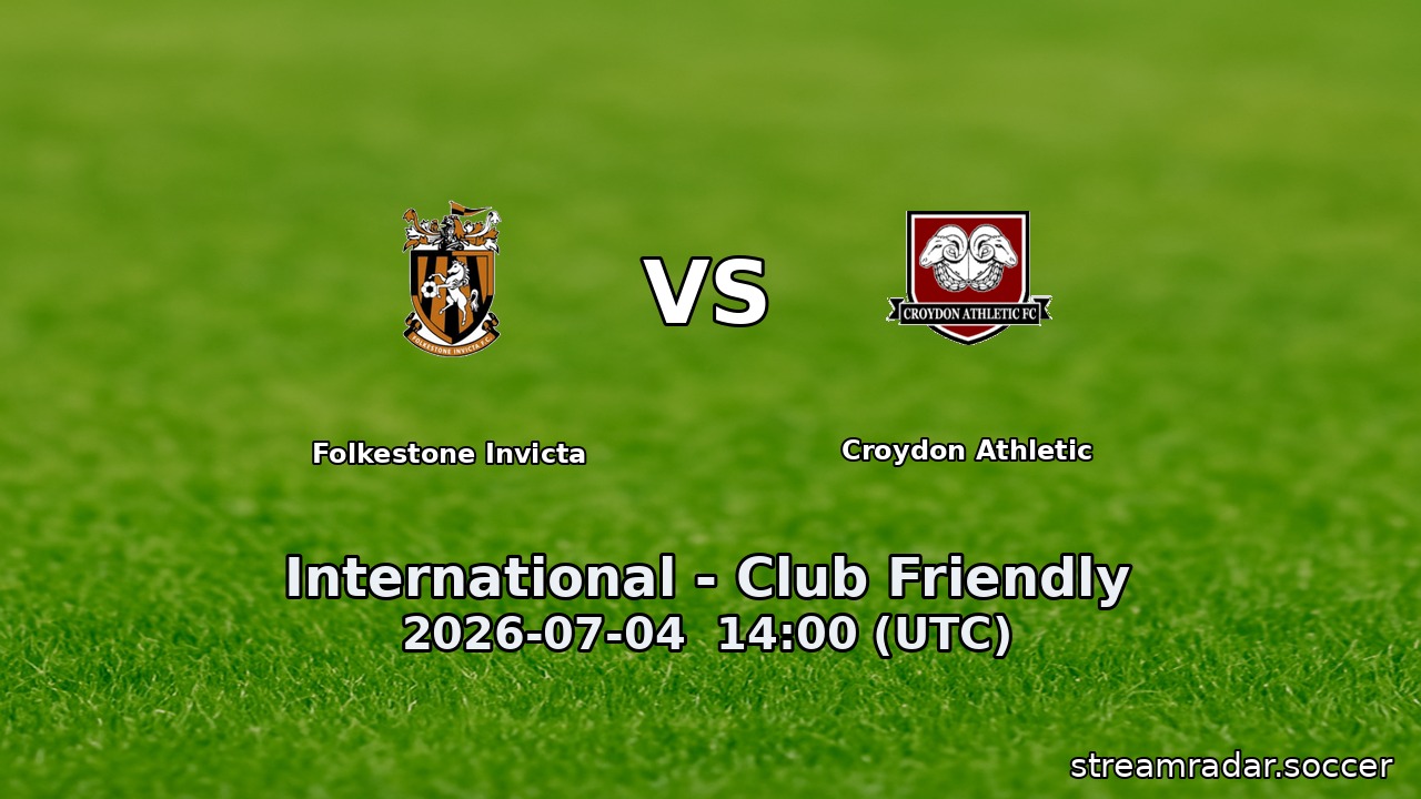 Folkestone Invicta vs Croydon Athletic