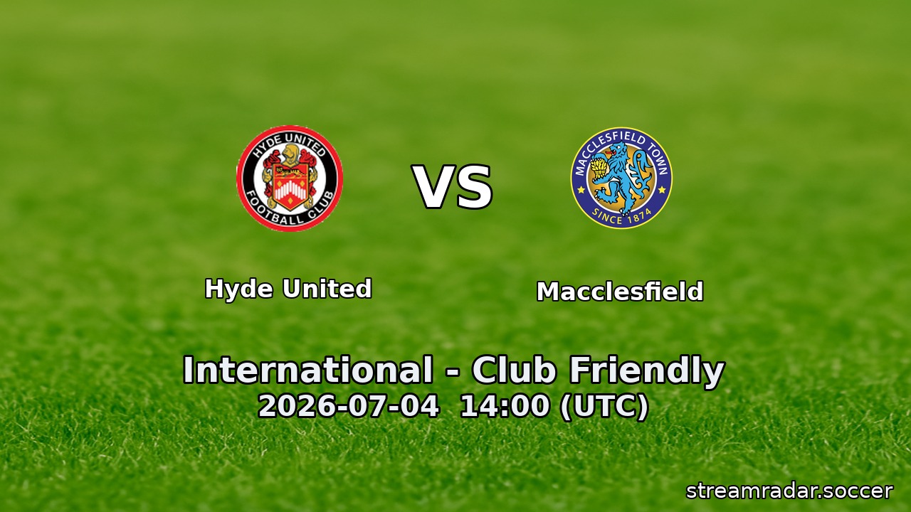Hyde United vs Macclesfield