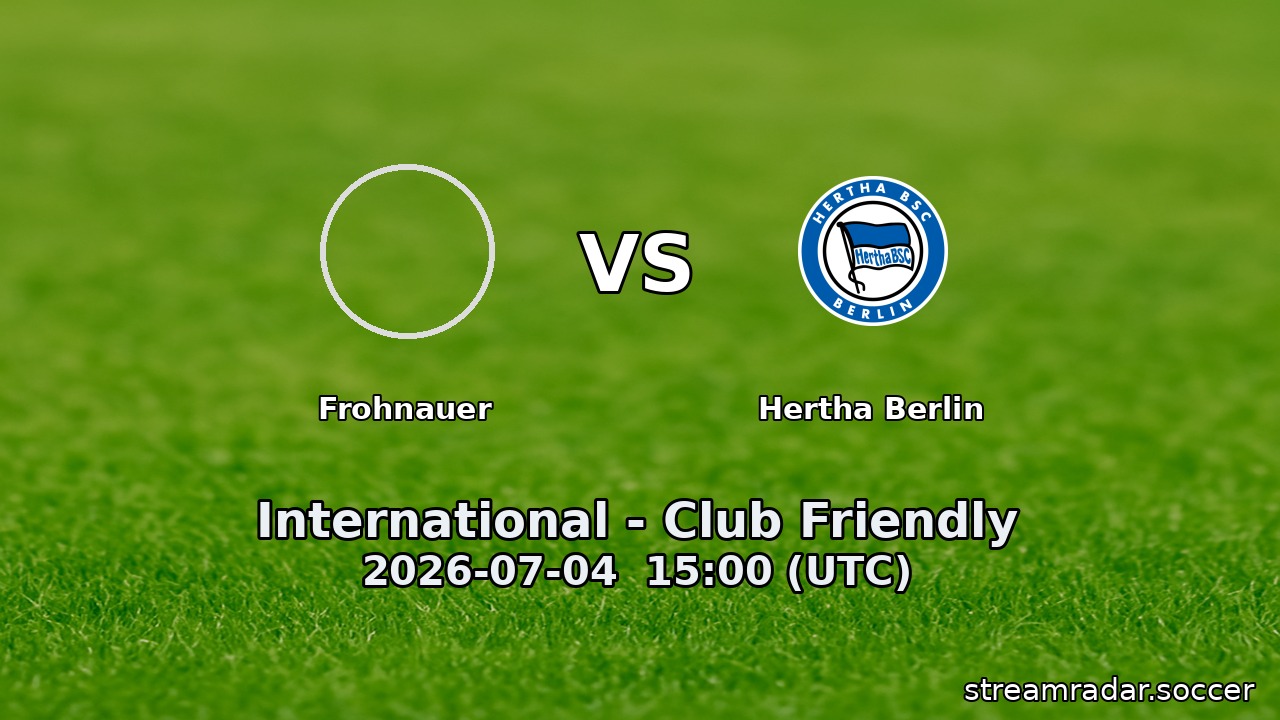 Frohnauer vs Hertha Berlin