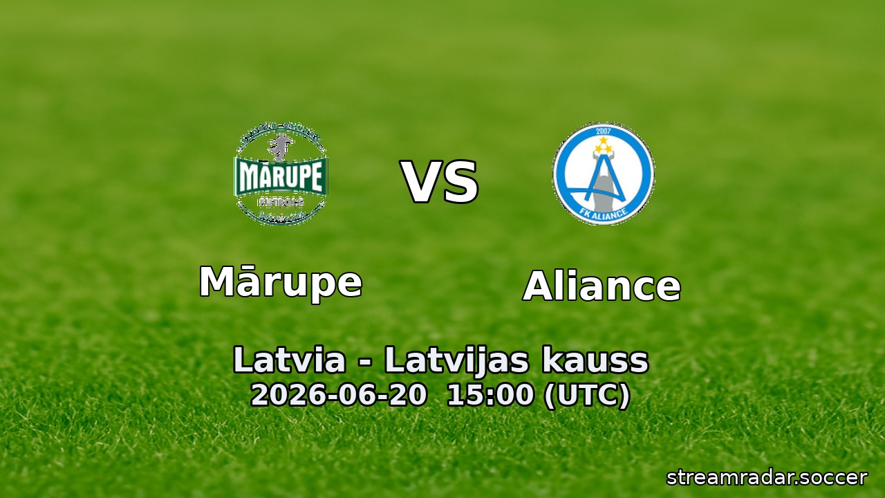 Mārupe vs Aliance