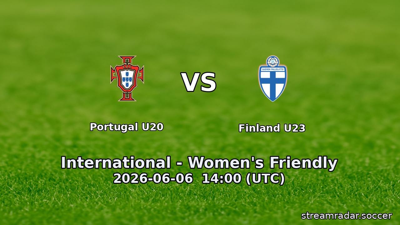 Portugal U20 vs Finland U23