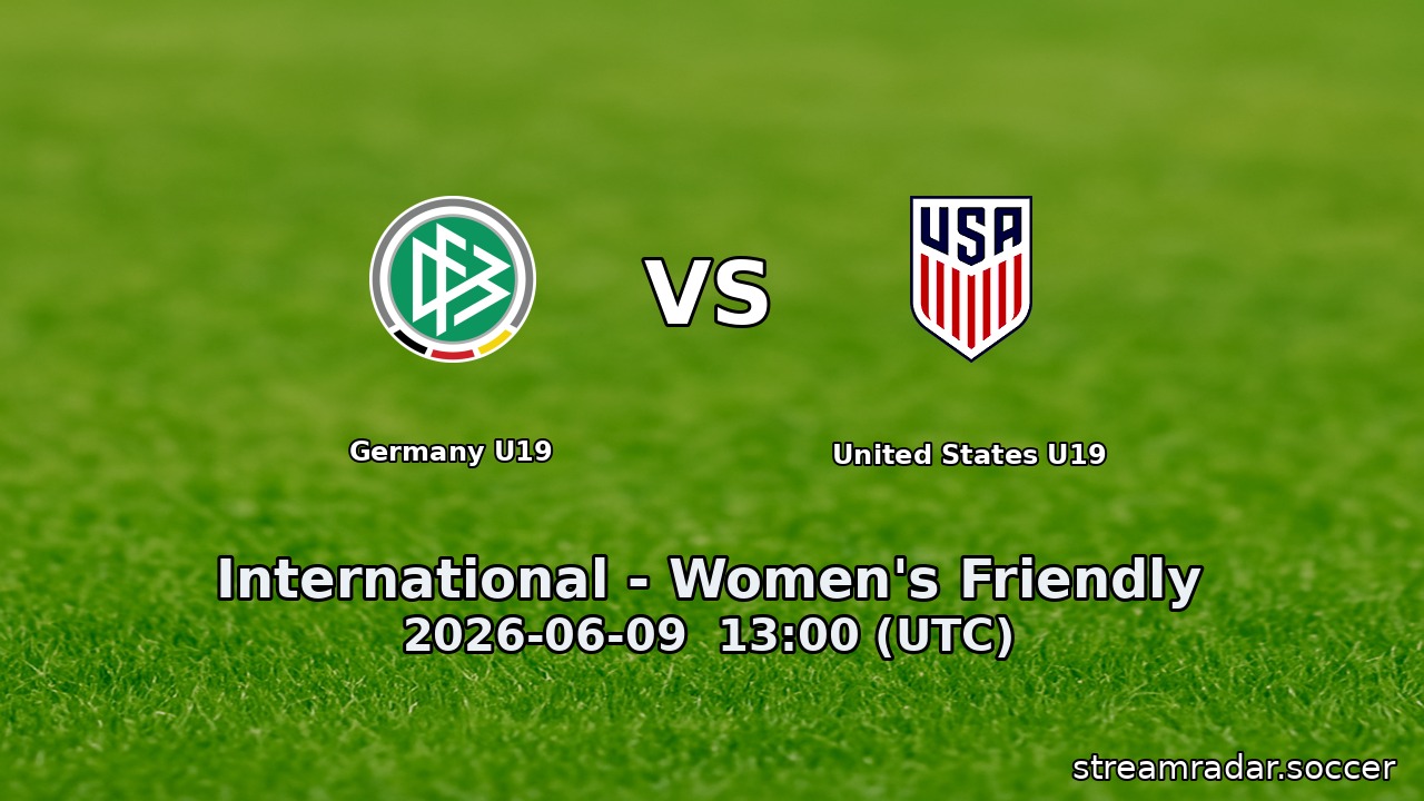 Germany U19 vs United States U19