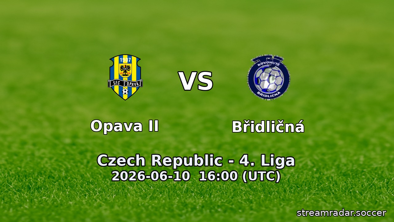Opava II vs Břidličná