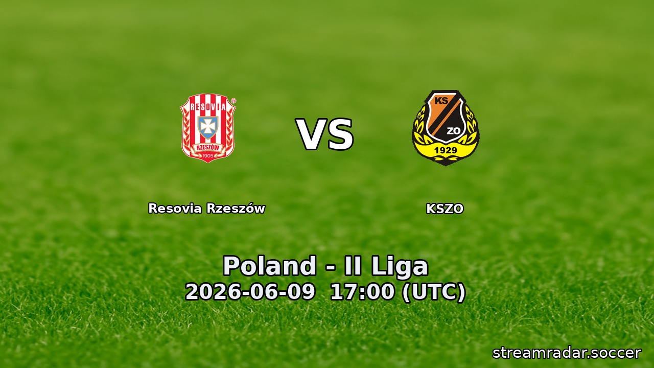 Resovia Rzeszów vs KSZO