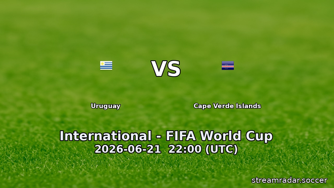 Uruguay vs Cape Verde Islands