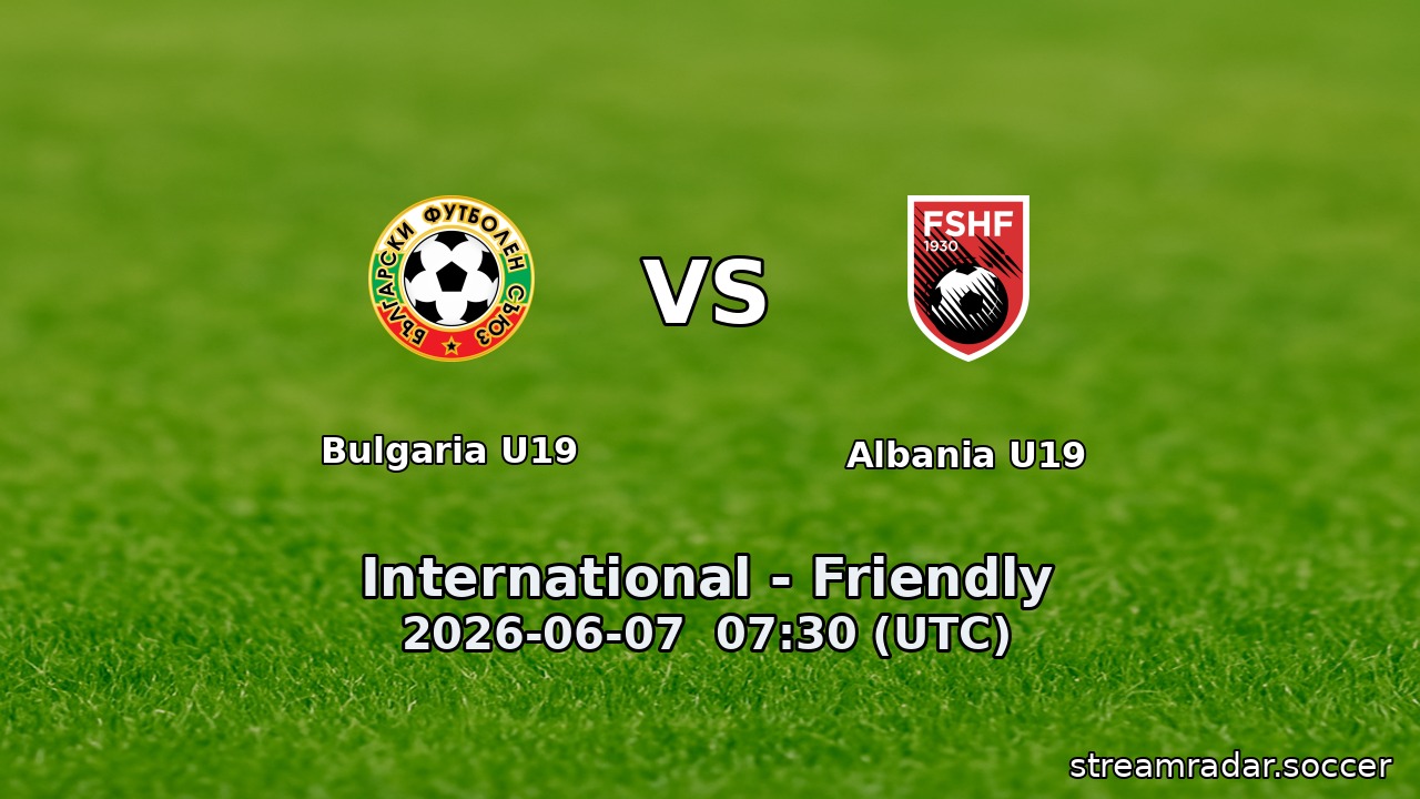 Bulgaria U19 vs Albania U19