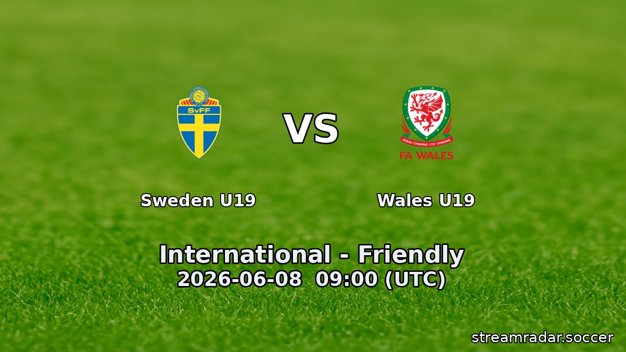Sweden U19 vs Wales U19