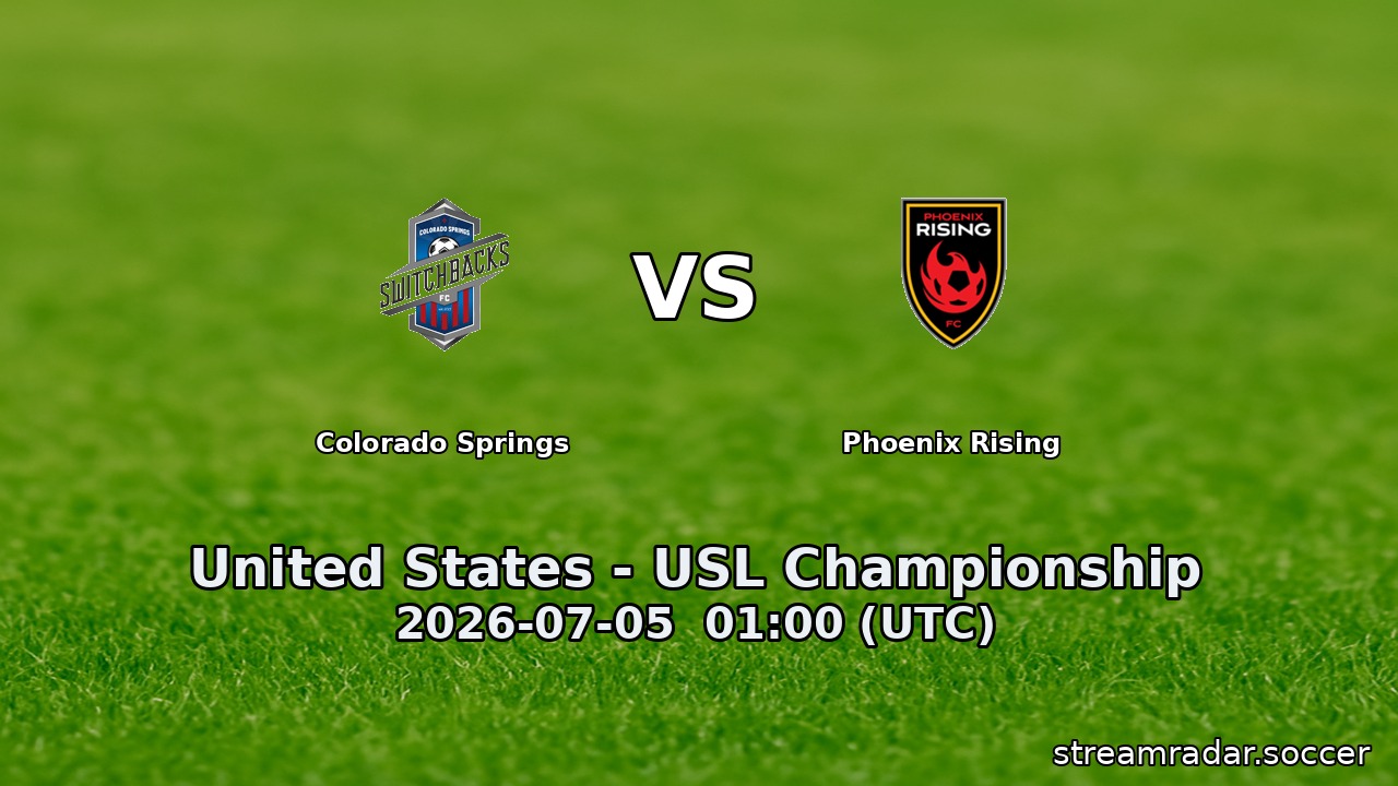 Colorado Springs vs Phoenix Rising