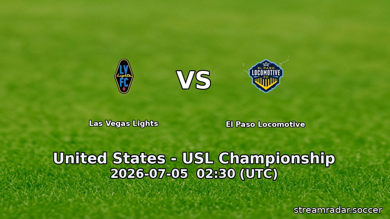 Las Vegas Lights vs El Paso Locomotive