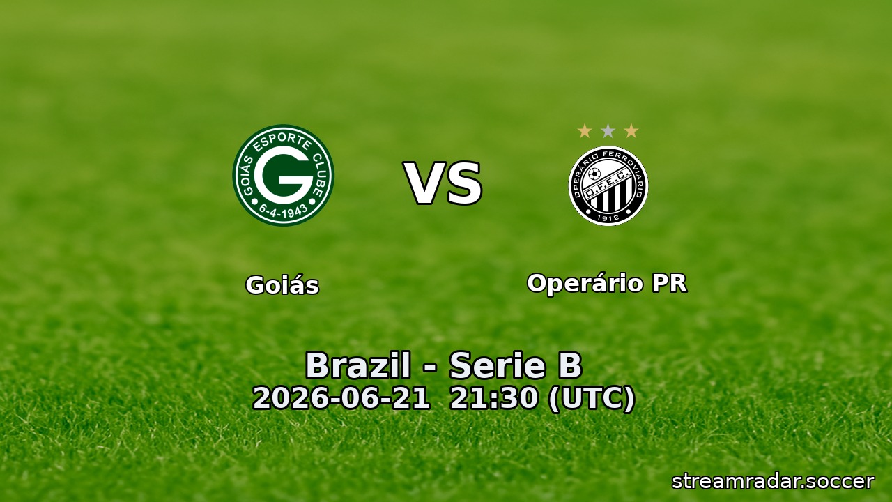 Goiás vs Operário PR