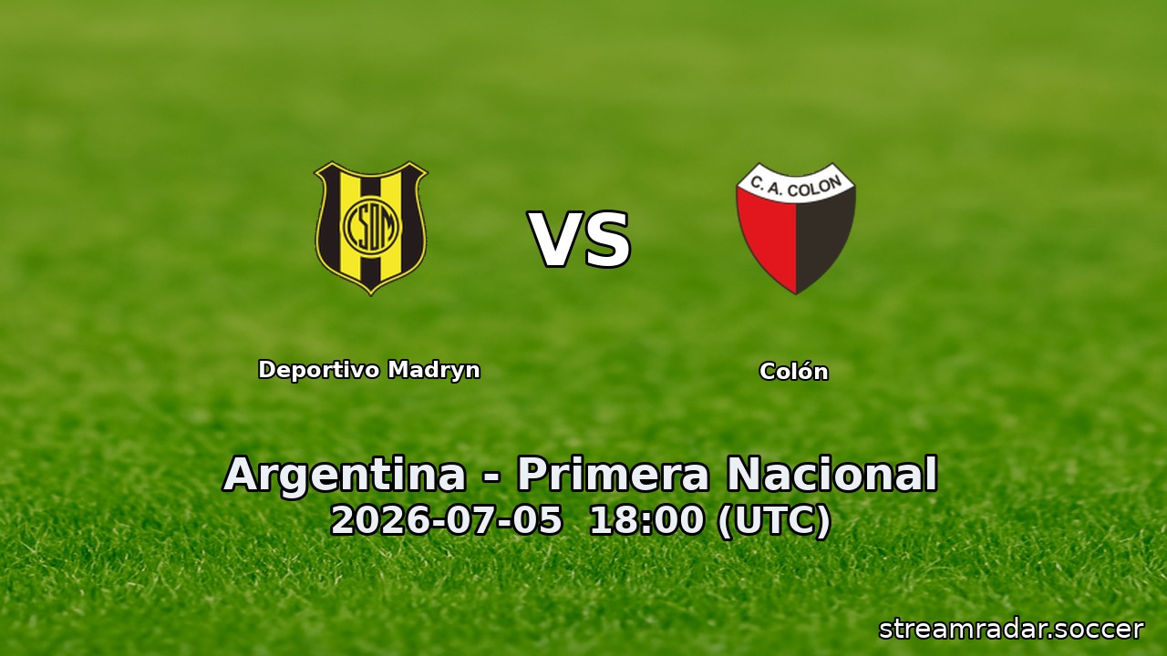 Deportivo Madryn vs Colón