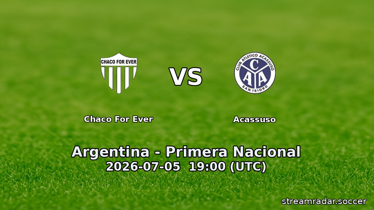 Chaco For Ever vs Acassuso