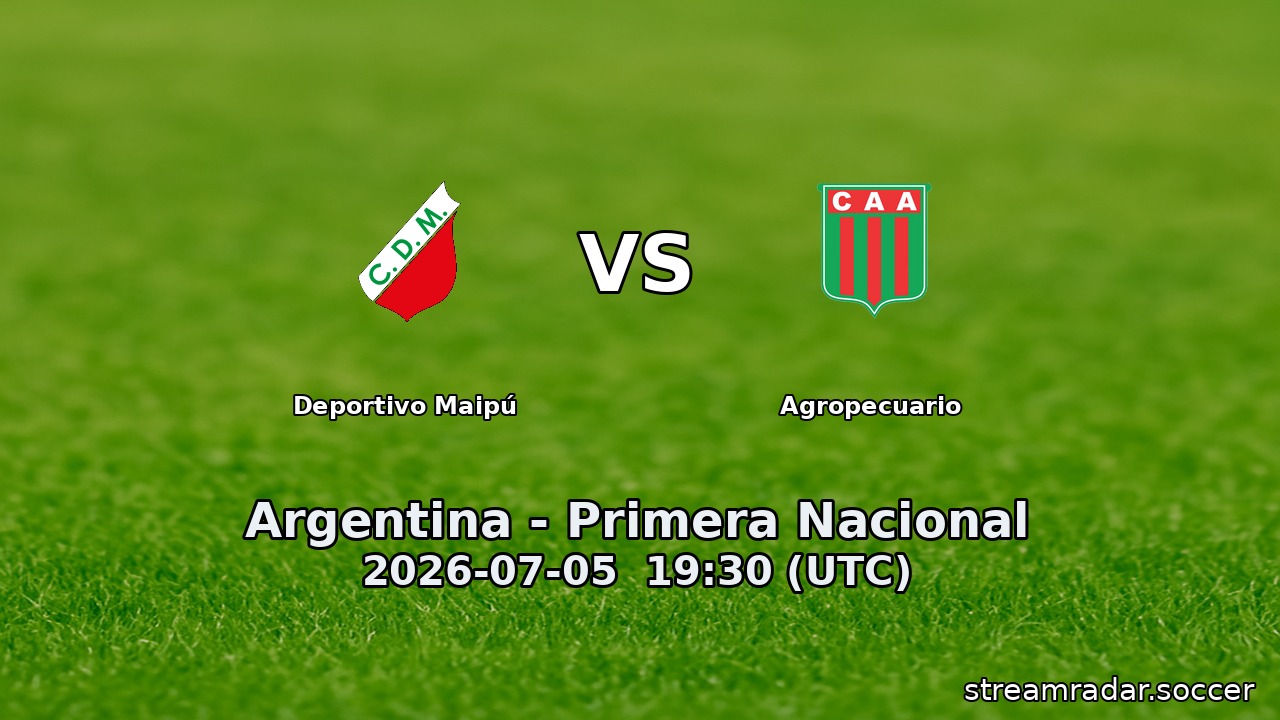 Deportivo Maipú vs Agropecuario