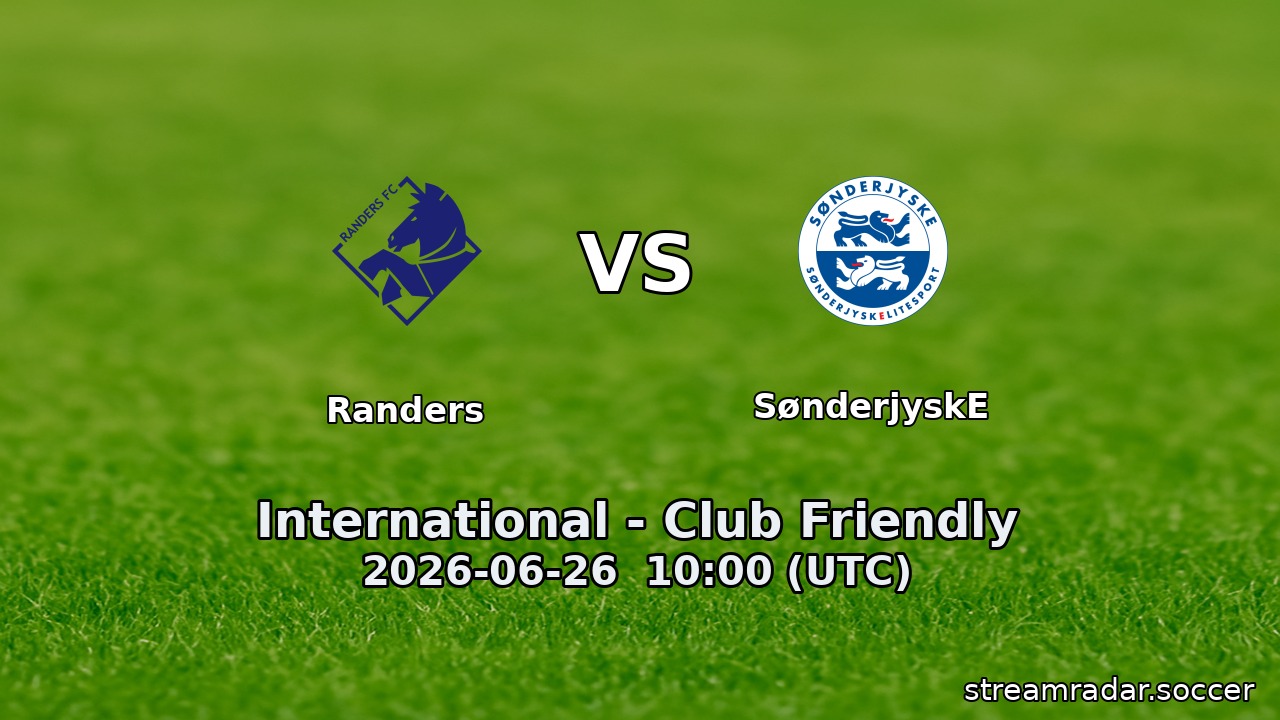 Randers vs SønderjyskE