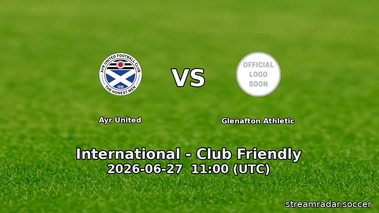 Ayr United vs Glenafton Athletic