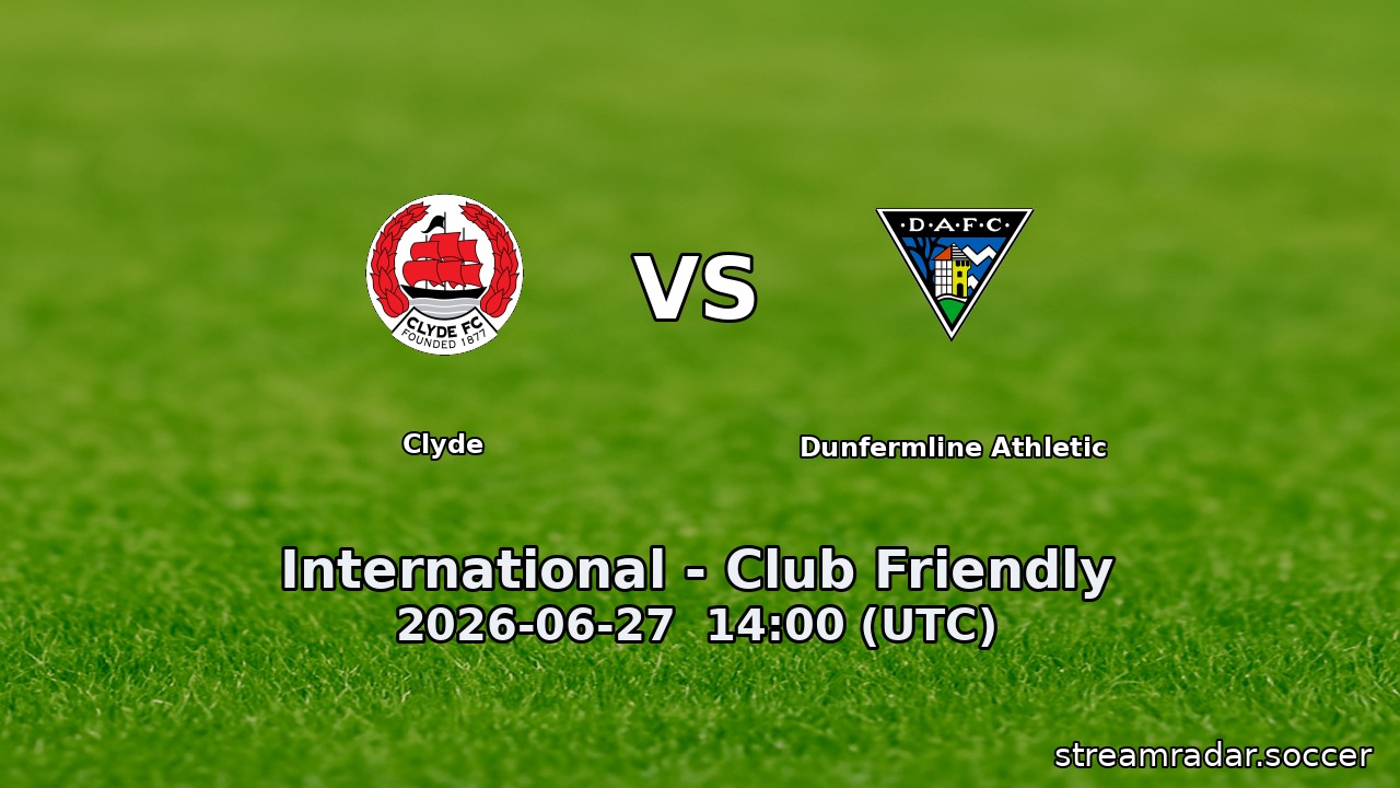 Clyde vs Dunfermline Athletic