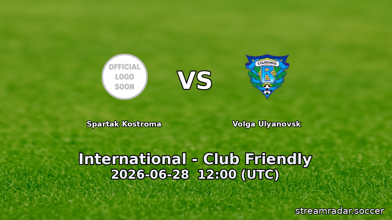 Spartak Kostroma vs Volga Ulyanovsk
